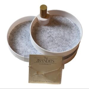 The 2 Bandits 3 Tiered Catchall Tray Along with Athens 2 Bandits Necklace.